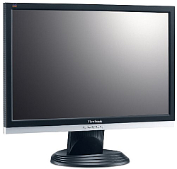 Широкий 19-дюймовый ЖК-монитор ViewSonic VA1926w, с разрешением 1440x900 (16:10), подключением: VGA, DVI. Время отклика 5 мс.