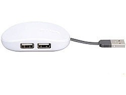4 дополнительных порта USB 2.0 для компьютера
Благодаря карманному концентратору USB 2.0 DUB-104 можно получить 4 дополнительных порта USB 2.0 для компьютера. Теперь можно подключить к компьютеру четыре USB-устройства, такие как цифровая камера, принтер, внешний привод CD-ROM, флеш-диск.
